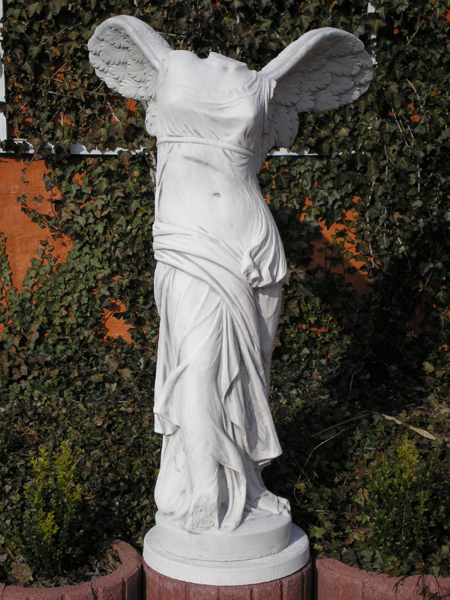 Gartenfigur, Steinfigur, XXL, Siegesgöttin, Nike, Höhe: 155 cm, Statue, Park & Gartendekoration, Steinguss