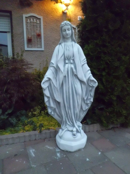 Gartenfigur " Heilige Maria " 113 cm hoch, Park &  Gartendekoration, Steinfigur, Skulptur, XXL, Steinguss