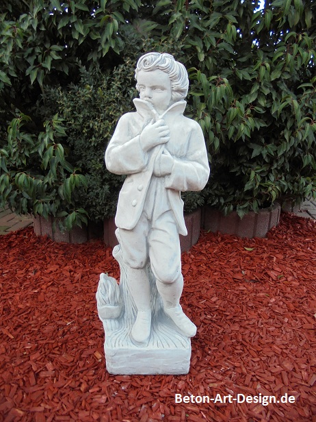Gartenfigur, Statue, Winterfigur "4 Jahreszeiten II" 75 cm hoch, Park & Gartendekoration, Skulptur, Steinfigur, St