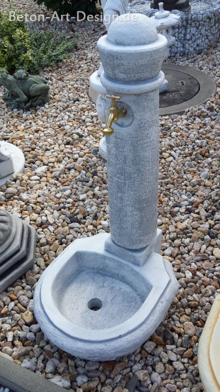 Standbrunnen Gartenbrunnen / Wasserzapfstelle [BAD-7171] grün