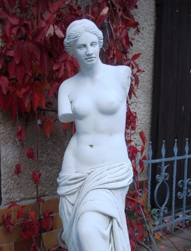 Gartenfigur, Statue, "Venus" 121 cm hoch, Park & Gartendekoration, Steinfigur, Betonfigur, Steinguss