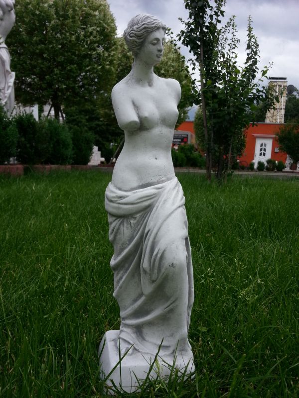 Gartenfigur, schöne Steinfigur "Venus" 42 cm hoch, Skulptur, Park & Gartendekoration, Steinguss, Statue
