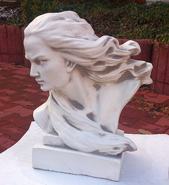 Gartenfigur, Skulptur, Büste "Chopin" Höhe 20 cm, Park & Gartendekoration, Steinguss