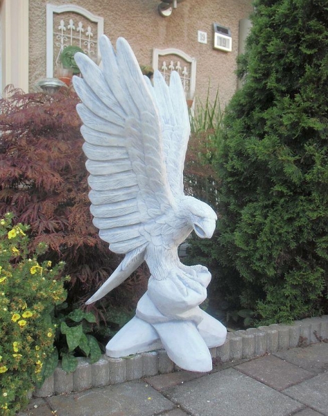 Adler, Adlerfigur, Gartenfigur, Höhe 90 cm, Park & Gartendekoration, Skulptur, Steinfigur