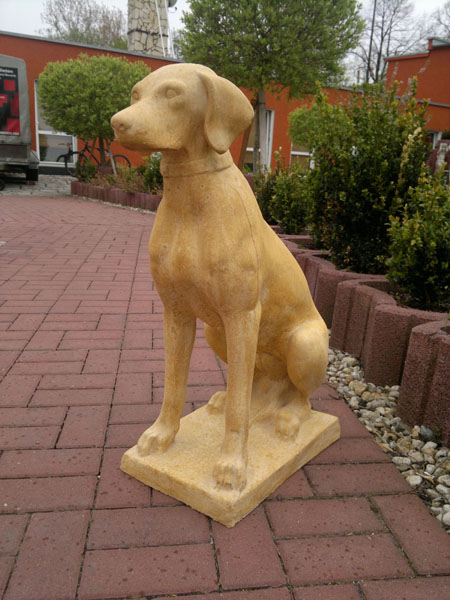 Gartenfigur "Jagdhund" Höhe: 70 cm, Tierfigur, Skulptur, Statue, Park & Gartendekoration