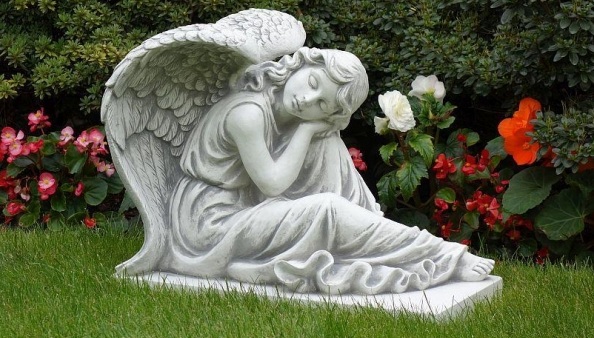 Beton-Art-Design.de, Leipzig Statue, Gartenfigur, Steinfigur, Gartendeko, Skulptur, Engel
